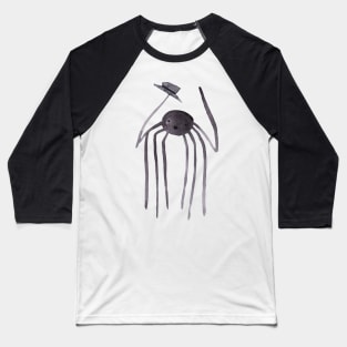 Watercolor Tall Top Hat Spider Baseball T-Shirt